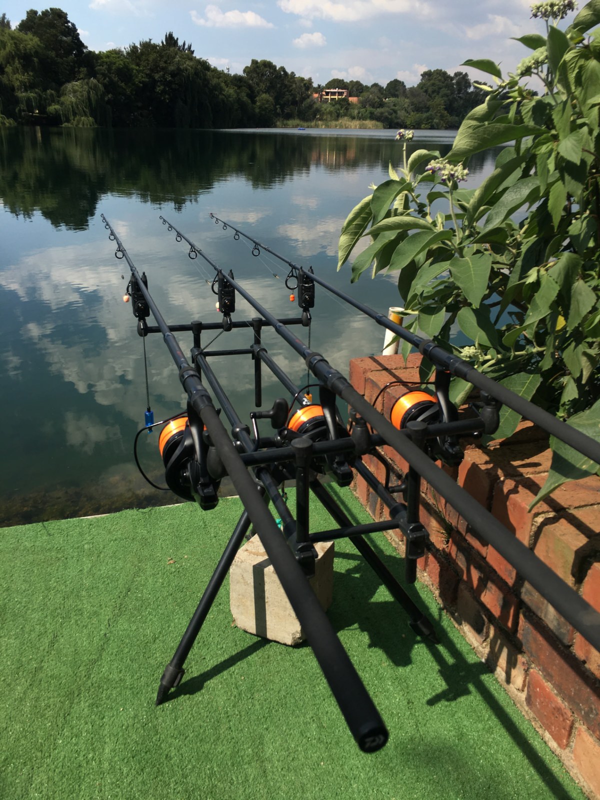 Rods out on the swim at Aqua Paradiso